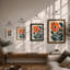 Bloom in Blue Botanical - Framed Print-1399116867-1399116865