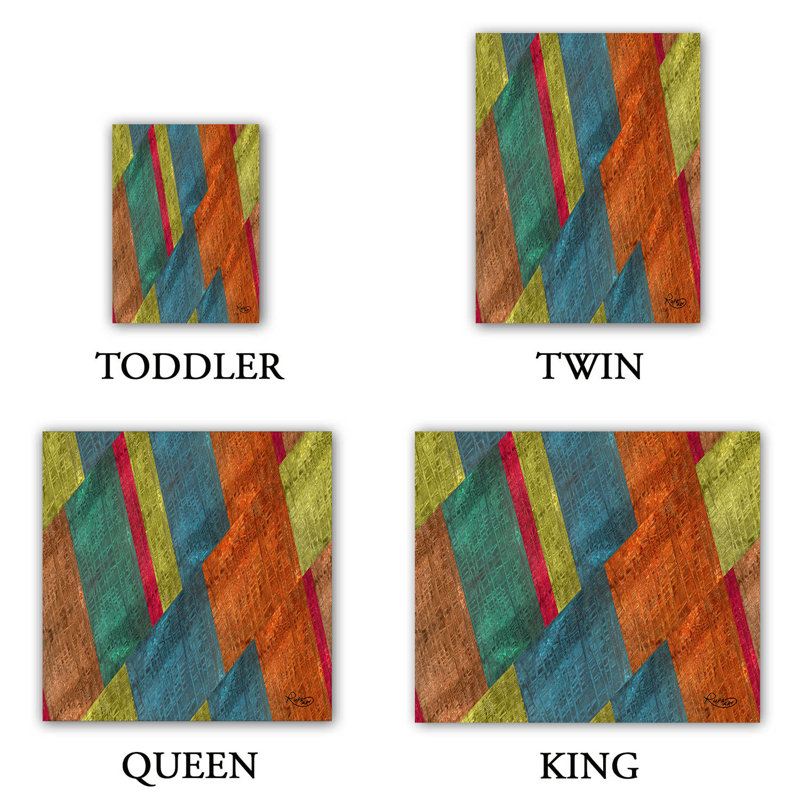 Polyester Abstract Duvet Cover, 1 Queen Duvet Cover + 2 Standard Shams