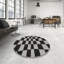 Tapis noir/gris à motifs-1480192438