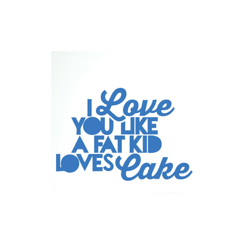 Non-Wall Damaging Wall Decal, Blue, Large