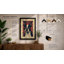 Boston Terrier Rising Retro - Framed Print-1087621791-1087621763