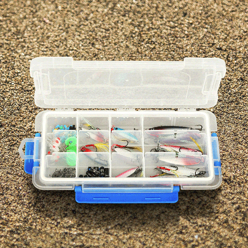 4Pcs 15 Grids Plastic Compartment Box With Adjustable Divider, Stackable Organizer Storage Container