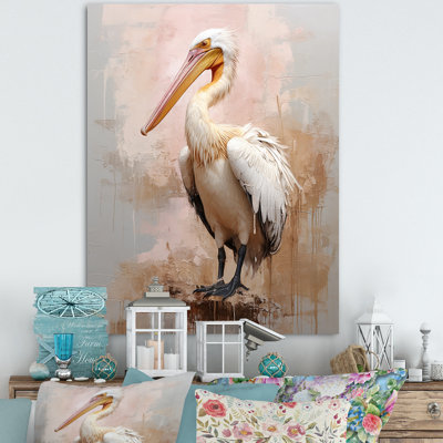 «Graceful Pelican Presence I», reproduction sur toile