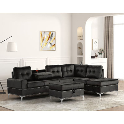 Kryspin 2 - Piece Upholstered Reversible Sectional