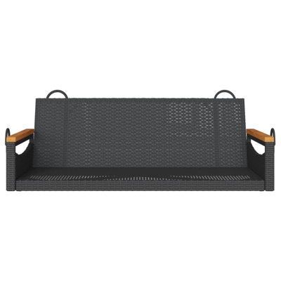 Ebern Designs Swing Bench 42.9"X24.4"X15.7" Poly Rattan