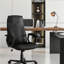 Fauteuil de direction à dossier moyen, noir
