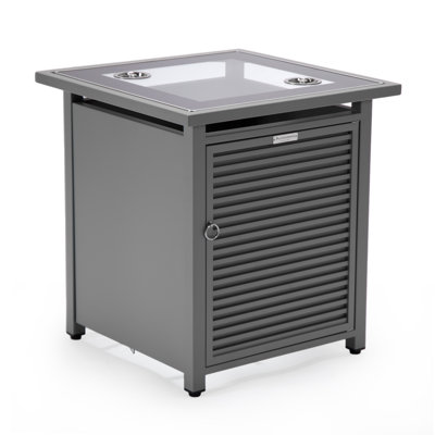 20.5'' Square Aluminum Fire Pit Accessory
