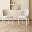 Modern Off-White Dining Chair Set, Minimalist Versatile Chairs for Living Room, Dinning Room