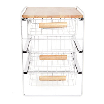 Rebrilliant 3 DRAWER ORG WD