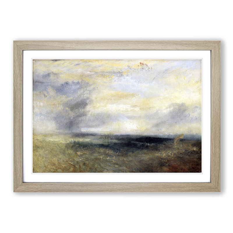 Margate from the Sea by J.M.W. Turner - Framed Print, Oak