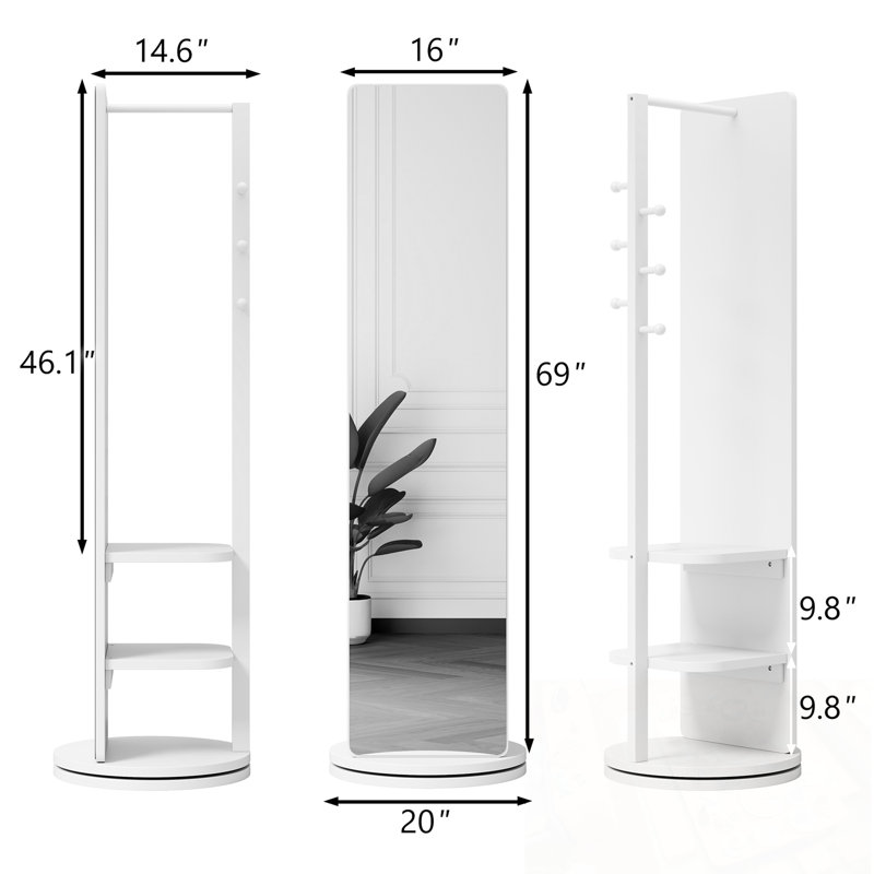 Support de rangement rotatif multifonctionnel Chehalis, Natural