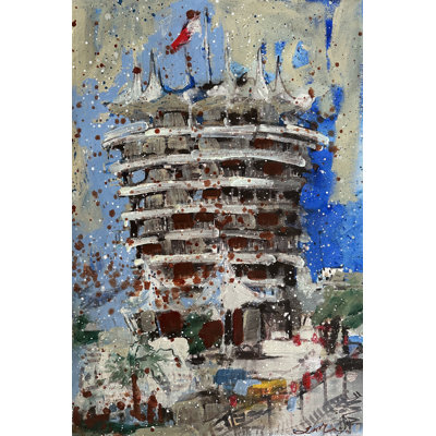 Bahrain Track Tower by Erin McGee Ferrell - Wrapped Canvas Print