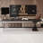Black Rectangular Solid Wood writing desk-118331762