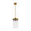 Luminaire suspendu cylindrique à 1 lumière