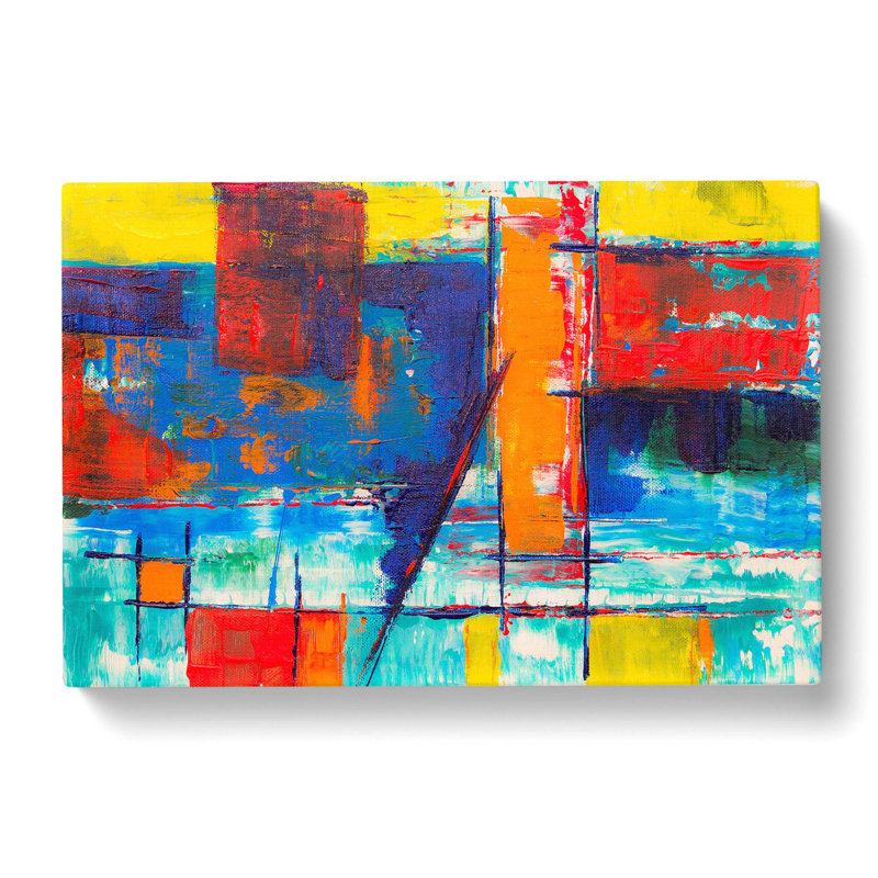 Abstract Art Painting Vol.292 by S.Johnson - Wrapped Canvas Painting, 50cm H x 76cm W x 3cm D