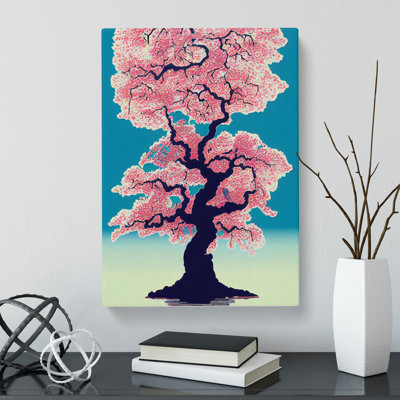 Tall Cherry Blossom Tree - Wrapped Canvas