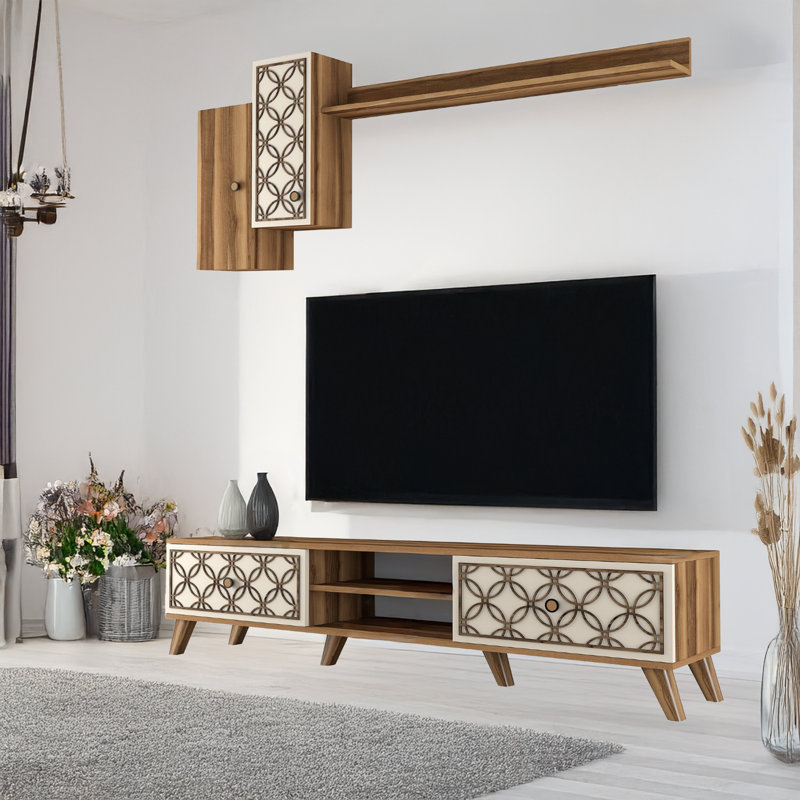 Foster Entertainment Center for TVs up to 70", Dark Brown