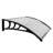 40'' W x 9'' D Plastic Cover Awning-90657218