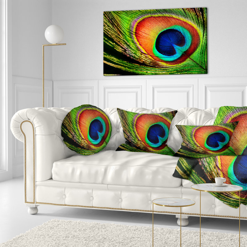 Coussin lombaire à plumes peacock photographie