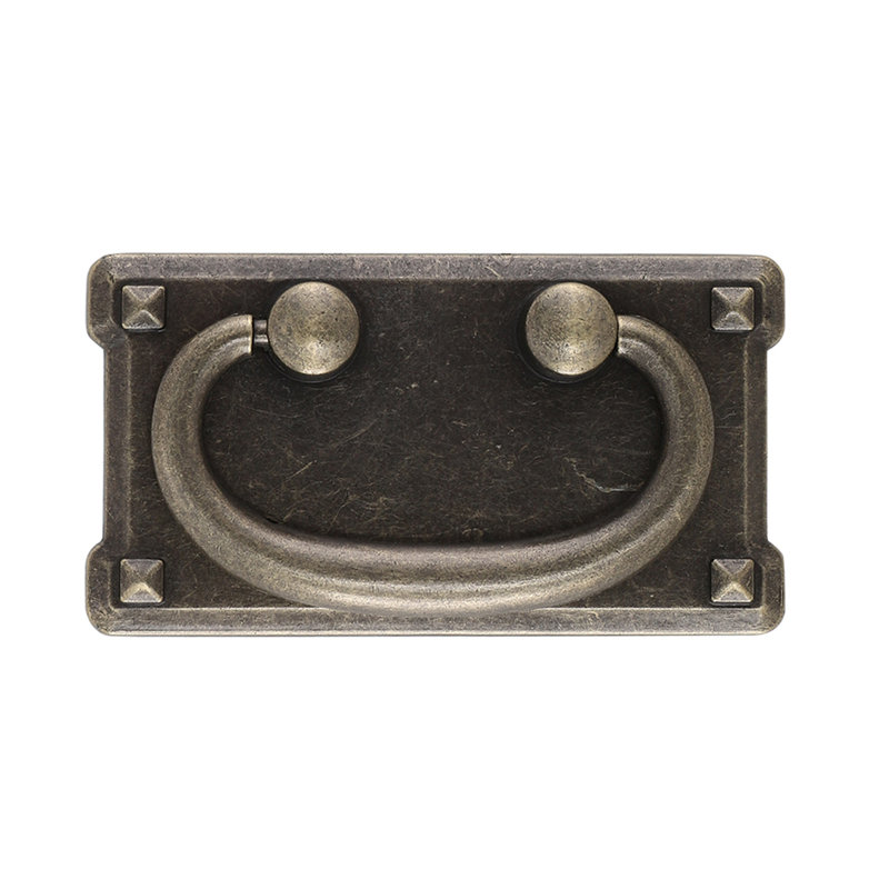 4Pcs Zinc Alloy Drop-Down Bail Swing Drawer Pull Handles, Nickel