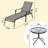 Alayshia Outdoor Rust-Resistant Metal Chaise Lounge with Table , Cushion Included-764706634