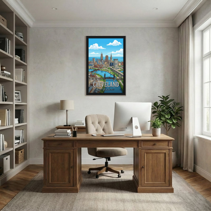 Paysages pittoresques et urbains Cleveland, H 18 po x l 12 po