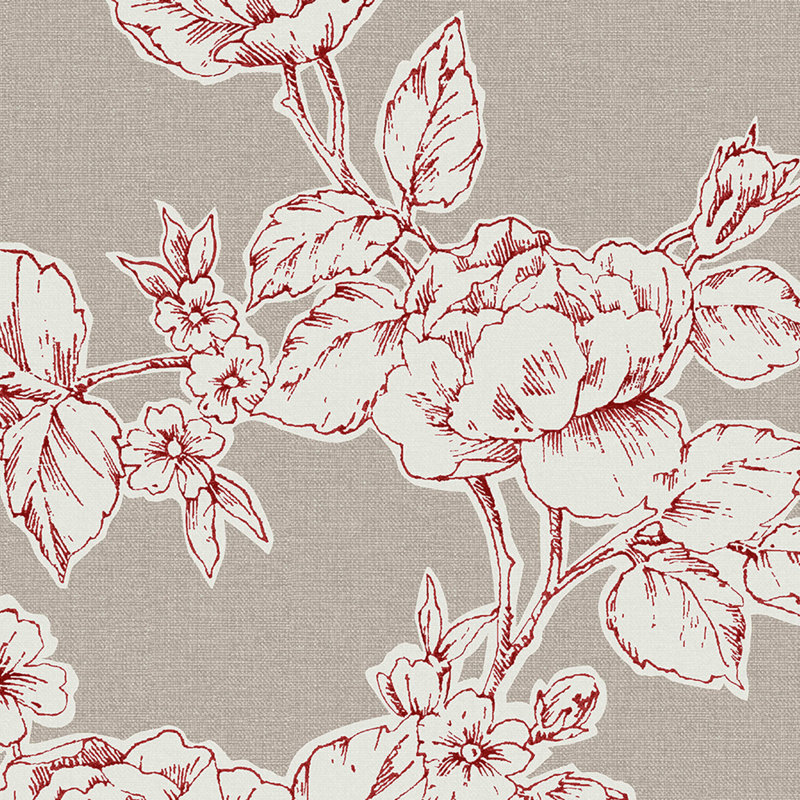 Laura Ashley Pollington Roses fond d'écran, Gris