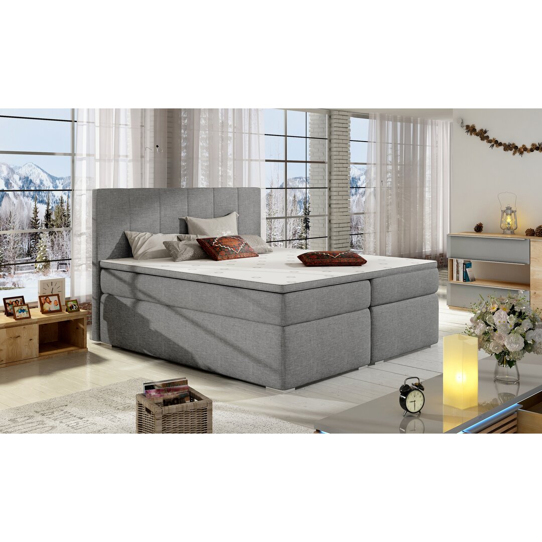 Boxspringbett Garay mit Topper und Bettkasten