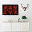 An Antique Illustration in Red and Black - Wrapped Canvas-55368610
