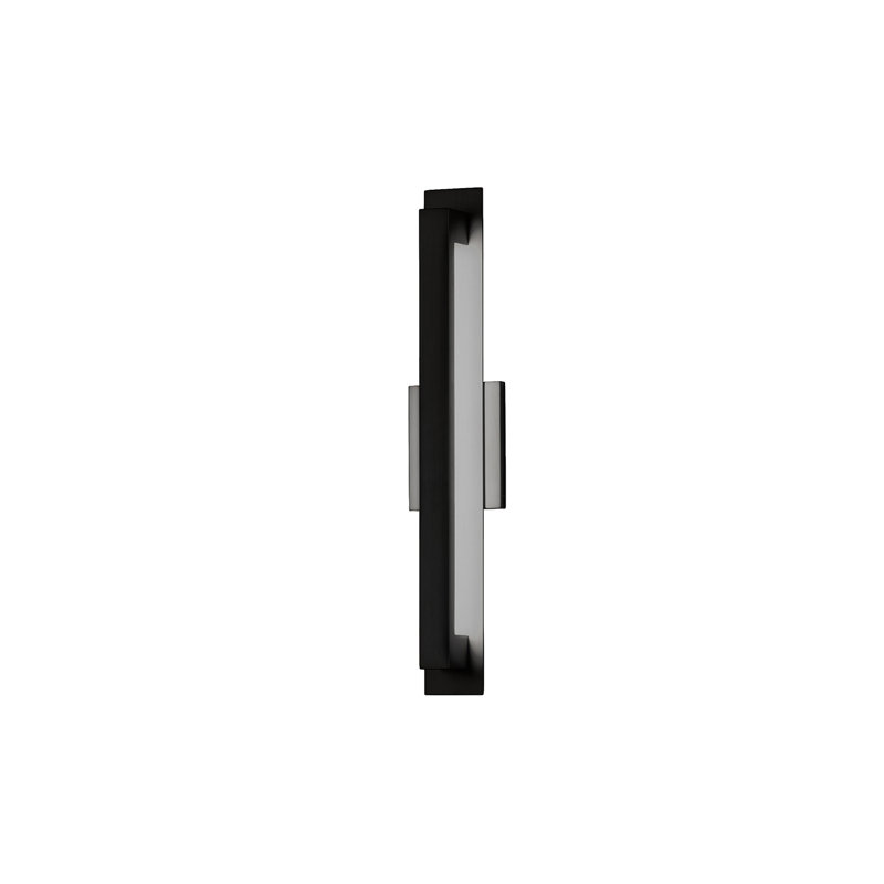 Catalina LED Outdoor Armed Sconce, Matte Black, 24" H