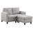Kentrell 54"W Upholstered Loveseat with Ottoman-1159309552