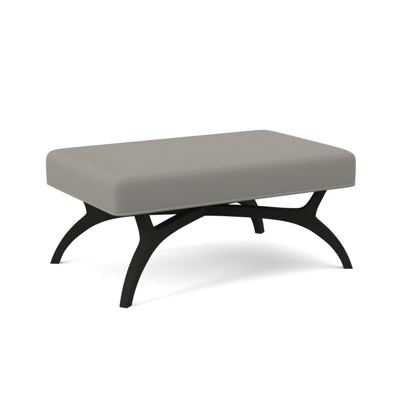 Ansel Upholstered Bench, Espresso, Fizz Ivory
