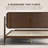 Ariston Queen Platform Bed with Handwoven Natural Rattan Headboard – Walnut Veneer, Solid American Walnut Legs, Relaxed Luxury Design, Silent Slats, Effortless Assembly, Queen – Dark Walnut-1996621956-1996621958