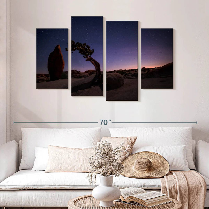 Lynelle Joshua Tree Night Landscape, 32" H x 52" W
