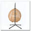 Chaise hamac en rotin tissé et rembourré