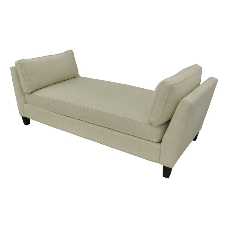 Chaise longue rembourrée Alandus, Velours performance Bella Vintage