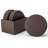 Leather Round 10 Piece Coaster Set-1229433119