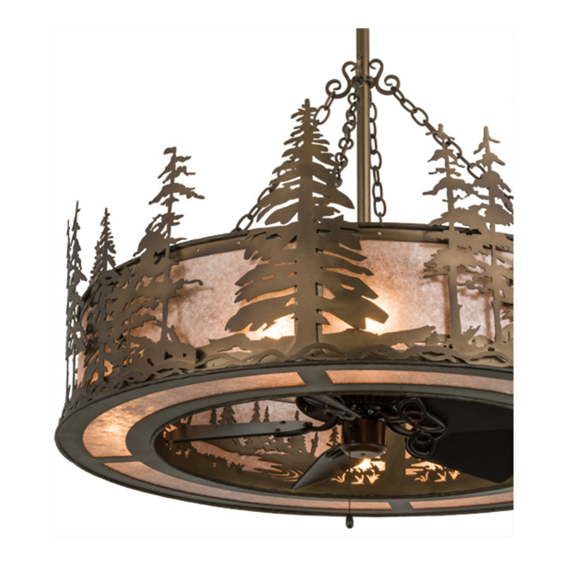Tall Pines Downrod Ceiling Fan