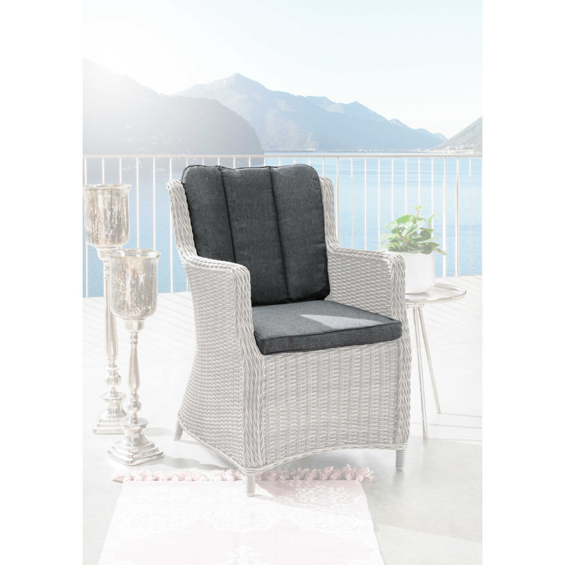 Sandefur Garden Dining Chair Cushion, Anthracite