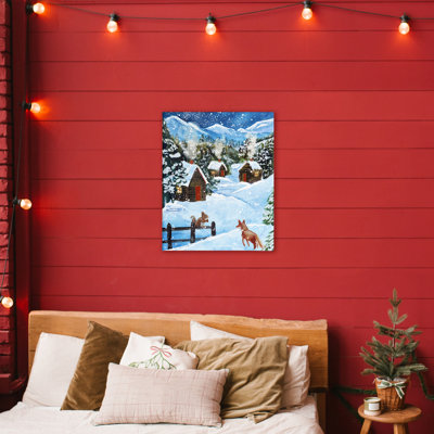 «Snowy Christmas Cabins», conception de Patricia Reynolds
