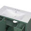 Meuble-lavabo autoportant de 36 po avec lavabo en céramique, meuble-lavabo à six tiroirs et tablette réglable