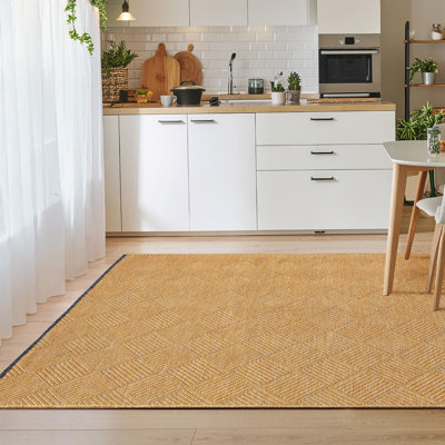 Tapis moderne à carreaux antidérapant lavable