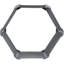 Lit de jardin surélevé en acier galvanisé hexagonal 41 po x 35,5 po x 16,25 po - gris-1162428159