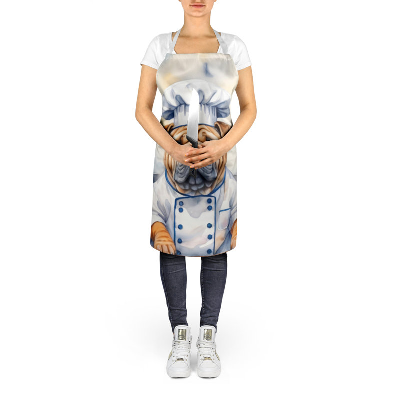 No Pattern Bib Apron