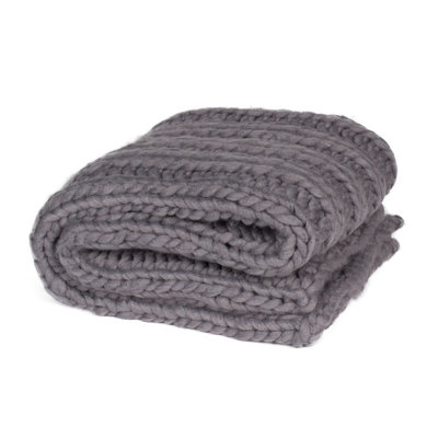 Chunky Knit Throw Blanket