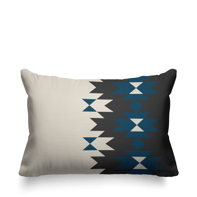 Coussin décoratif intérieur / extérieur Shako Southwestern, Turquoise