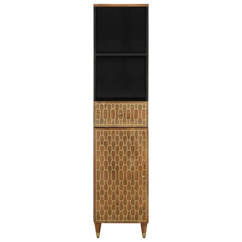 Ajahni Freestanding Bathroom Cabinet, Brown