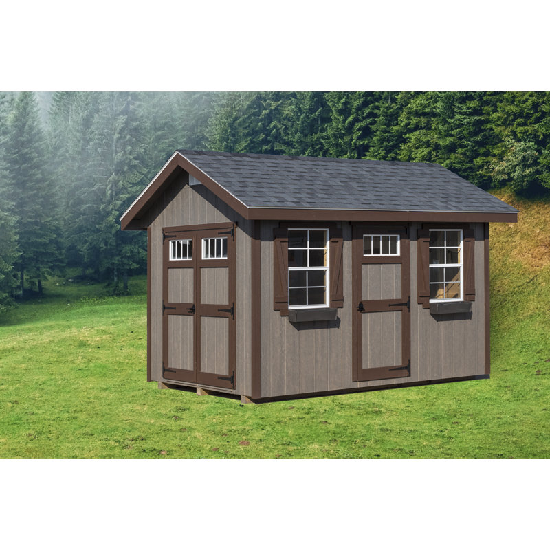 Riverside 8 ft. W x 12 ft. D Wood Storage Shed