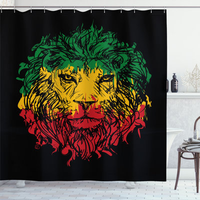 Shower Curtain with Hooks Included