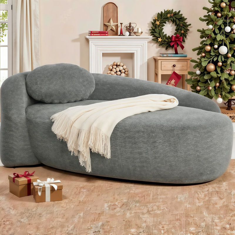 Méridienne Modern Modern, Gris foncé